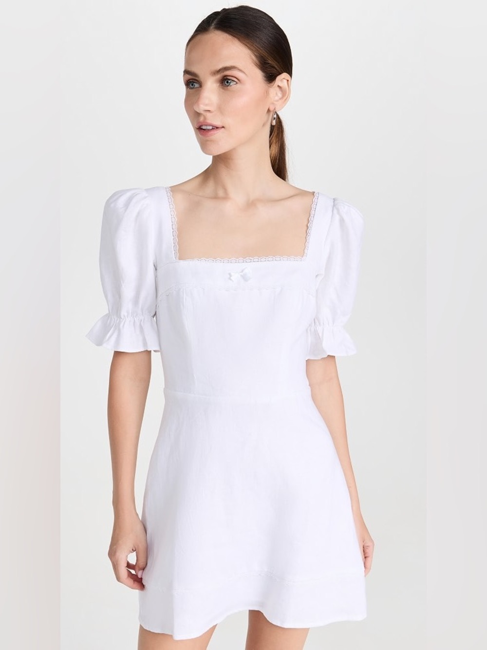 Reformation Evianna Linen Mini Dress